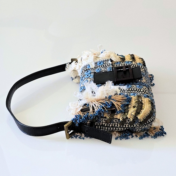 Fendi Baguette Beaded Fringe Mirror Detail - Picture 5 of 15